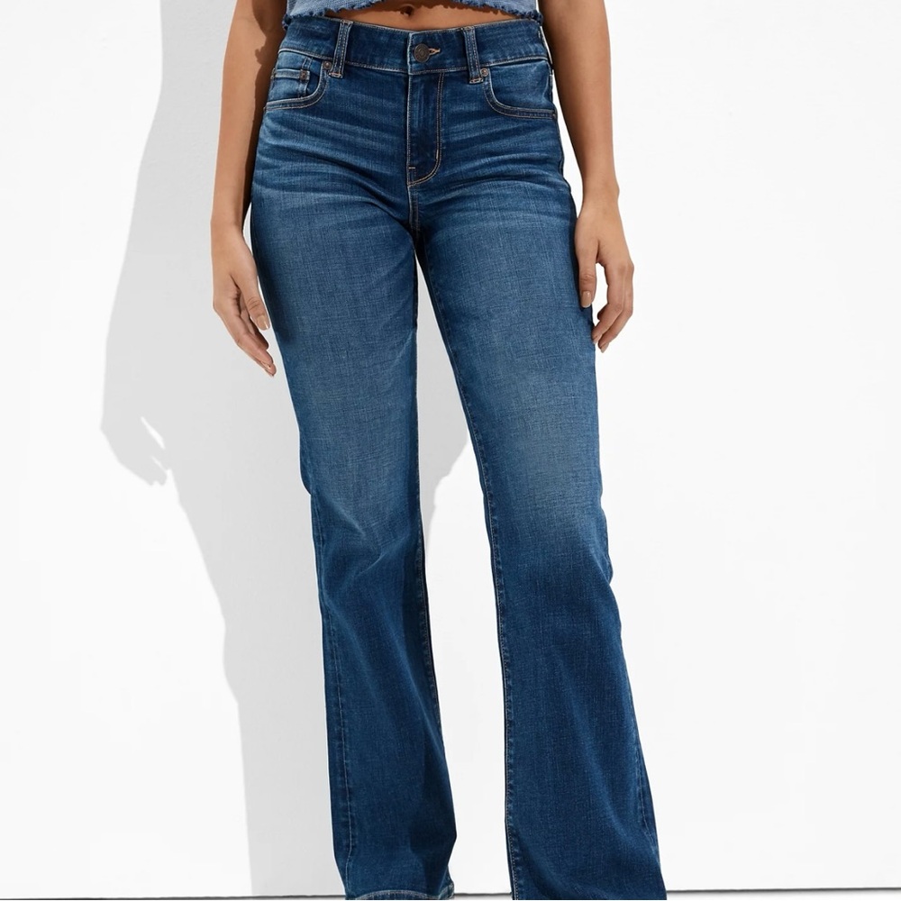 American Eagle outfitters Jeans Women's 4 Favorite Boyfriend Blue Stretch Denim